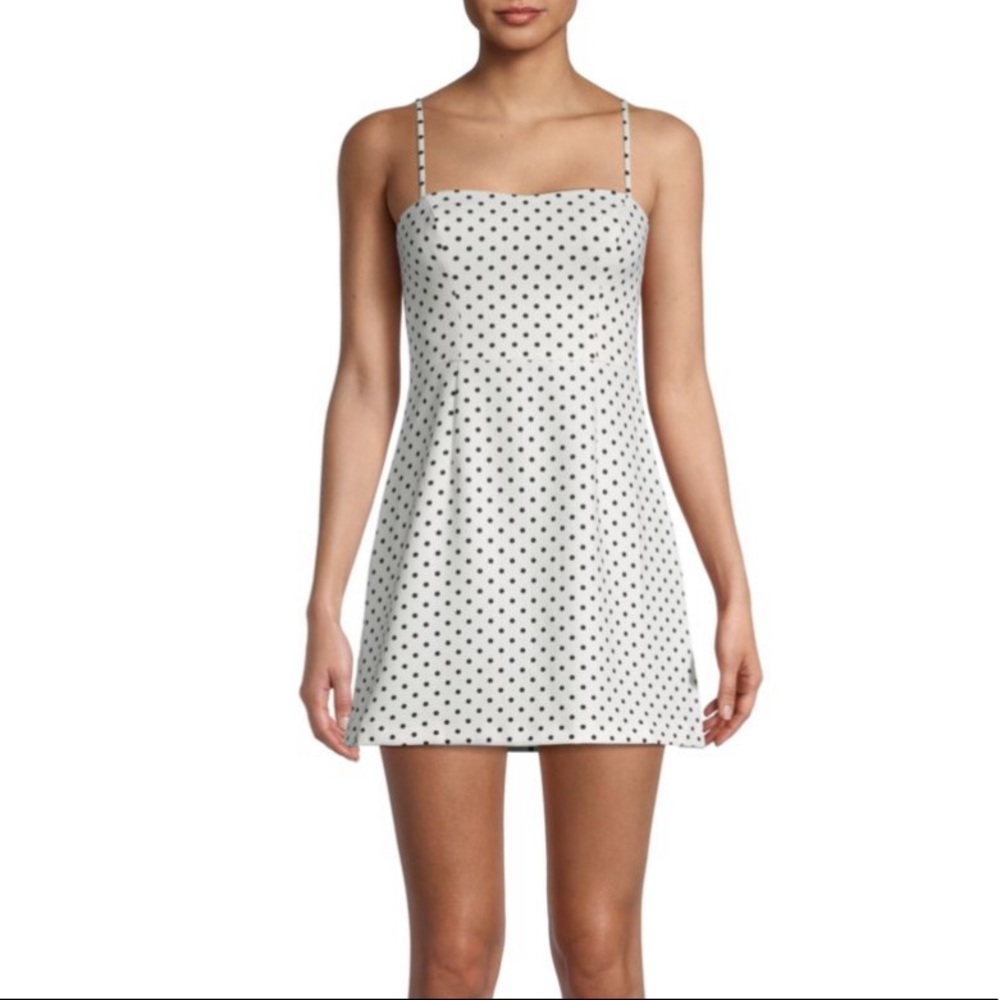 French Connection Polka  Dot Whisper Strappy Mini Dress Size 0 NWT